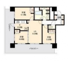 リボンシティコミュニティの間取り図