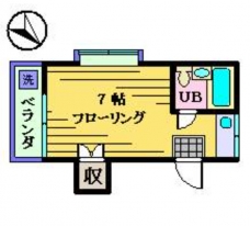 アカツキハイツの間取り図