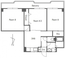 リバーテラス高島平の間取り図