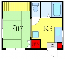ハイツトキの間取り図