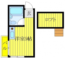 スカイコーポの間取り図