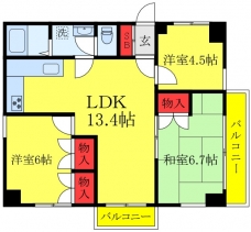 ＴＫ・パークサイド白山の間取り図
