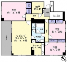 ドミ小石川の間取り図