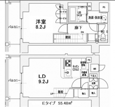 エスティメゾン王子の間取り図