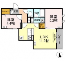 セレスティア徳丸　Aの間取り図