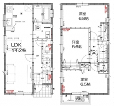 グランソフィアKIZAWAⅠの間取り図