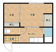 平コーポの間取り図