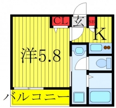 Raffine鳩ヶ谷の間取り図