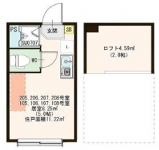 ハーモニーテラス東十条IIの間取り図