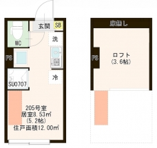 ハーモニーテラス板橋宮本町の間取り図