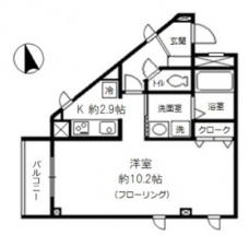 エミール赤塚の間取り図