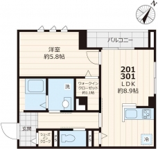Ｒａｐｐｏｒｔ Ｈ＆Ｓの間取り図