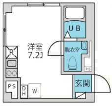 ルーナクレシェンテ日暮里の間取り図