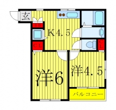 山本ハイツの間取り図