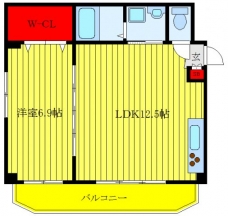 グローセインゼル湯島の間取り図