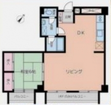 蕨ユーアイハイツの間取り図