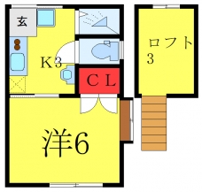 アライハイツの間取り図