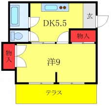 矢口ハイツの間取り図