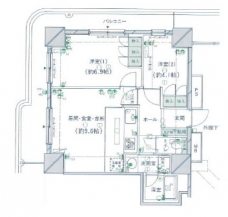 スカイフロントタワー川口の間取り図
