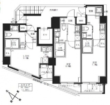 S-RESIDENCE池袋Norteの間取り図