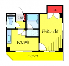 タムラハイツの間取り図