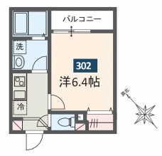 MELDIA西浦和Ⅲの間取り図