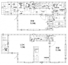 グランソフィアKIZAWAⅡの間取り図