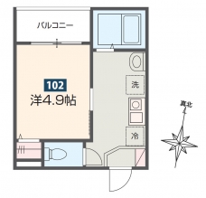 MELDIA西川口Ⅱの間取り図