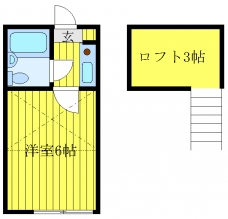城山ハウスの間取り図