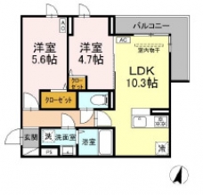 セレスティア小豆沢の間取り図