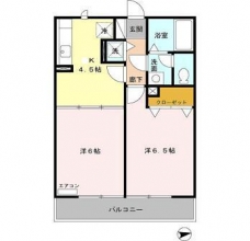 リバレイン浮間 Ⅱの間取り図