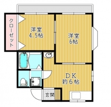 コジマハイツの間取り図