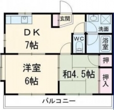 クロノス浦和の間取り図