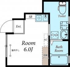 メゾン・ド・カラン本蓮沼の間取り図
