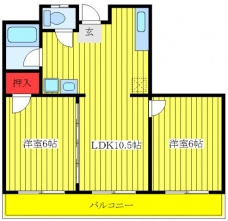 エステート西山の間取り図