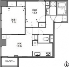 ベルフォーレ御徒町の間取り図