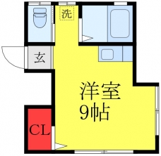 ドエル西の間取り図
