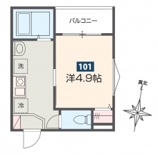 MELDIA西川口Ⅱの間取り図