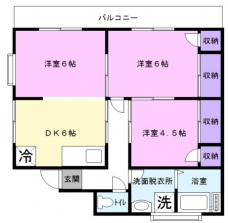 岡崎ハウスの間取り図