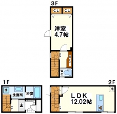 Ｆａｍｉｌｌｅ大和郷の間取り図