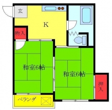 本田マンション２号棟の間取り図