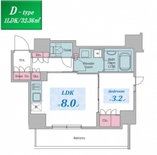 クロスレジデンス六義園の間取り図