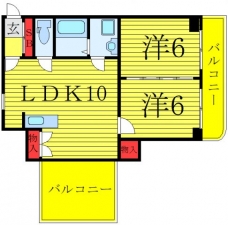 岩井ハイツの間取り図