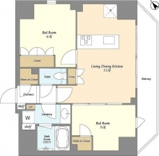 ルジェンテ・バリュ上野根岸の間取り図