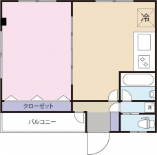 クロノス南鳩ケ谷Ⅰの間取り図