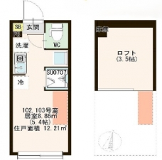 ハーモニーテラス赤羽志茂Ⅱの間取り図