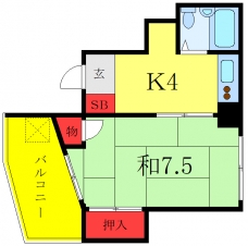 コスモ三杉の間取り図