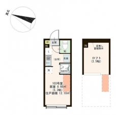 ソレイユテラス東十条の間取り図