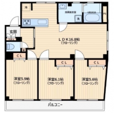 第1コミヤビリーフの間取り図