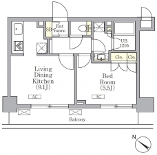ＯＲＳＵＳ　三ノ輪の間取り図
